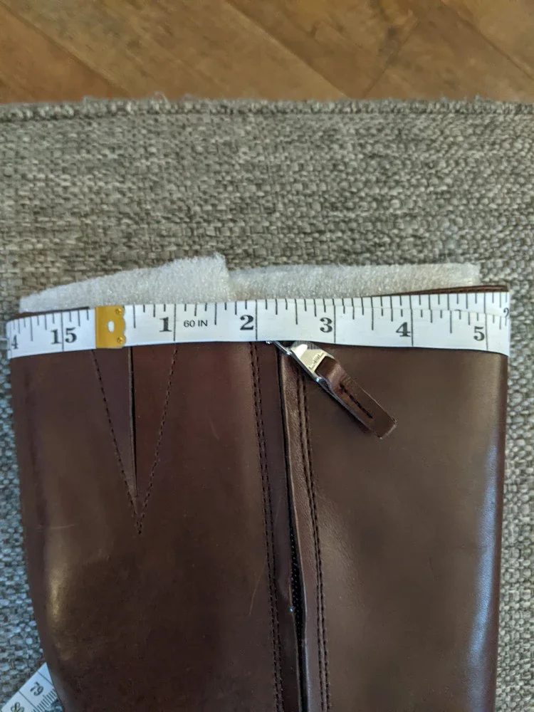 Elegant Brown Knee-High Women's Boots - Picture 12 of 16